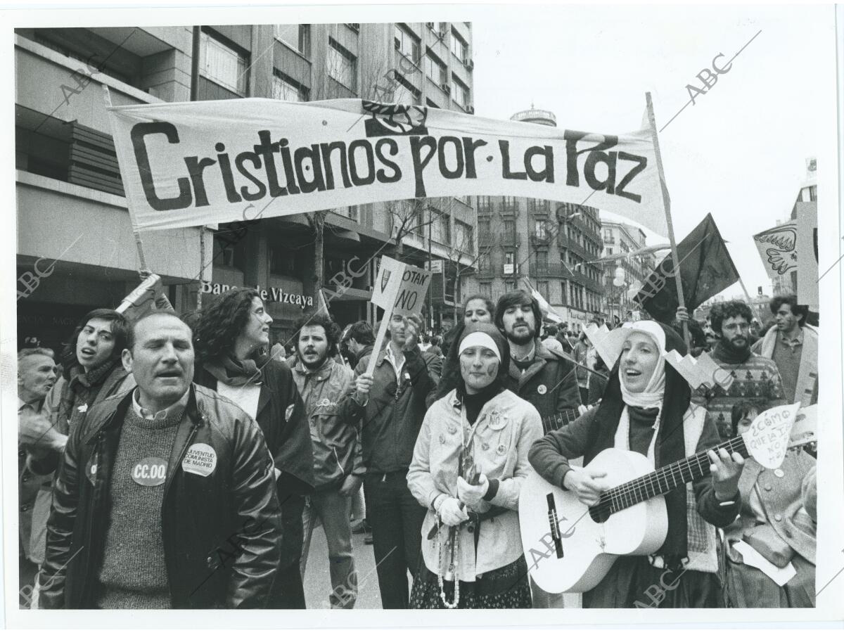 Manifestaci N Anti Otan En Madrid Archivo Abc