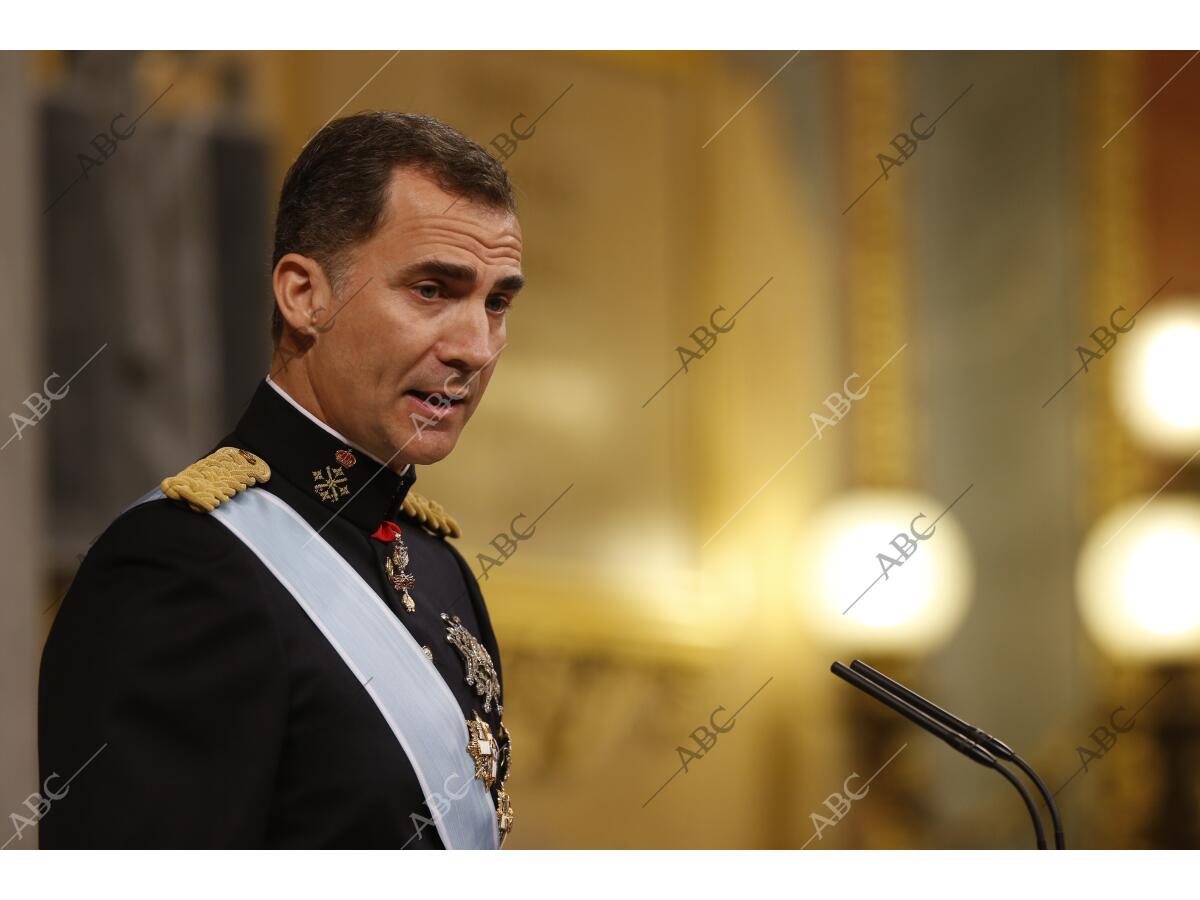 Proclamacion De Felipe Vi Interior Del Congreso De Los Diputados Foto