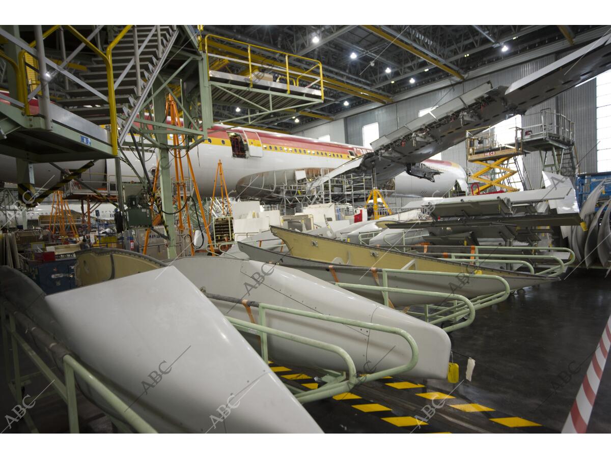 Zona De Iberia Hangar 6 De Mantenimiento De Aviones Archivo ABC