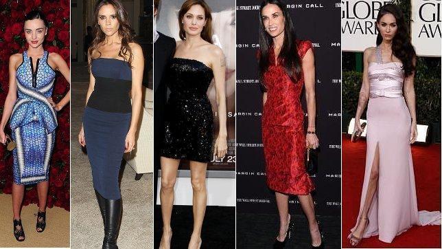 Angelina Jolie, Demi Moore y Megan Fox: flacas en Hollywood