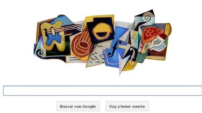 Juan Gris vuelve cubista el logo de Google