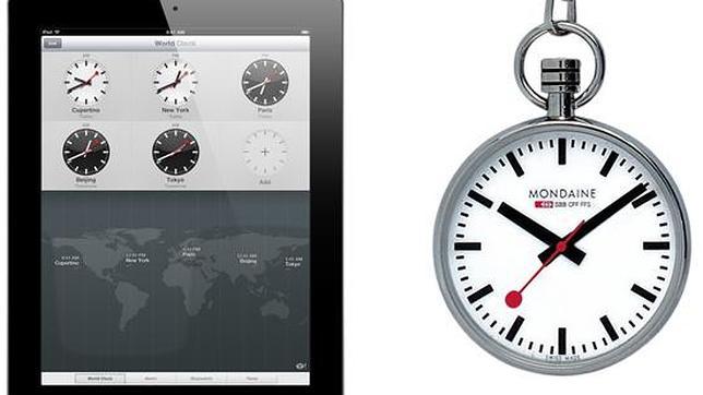 Suiza acusa a Apple de plagiar el diseño de los nuevos relojes que aparecen en el iPad