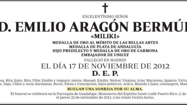 La familia de Miliki ruega «una sonrisa por su alma» en una esquela en ABC