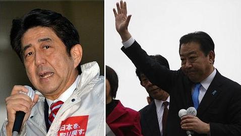 Shinzo Abe y Yoshihiko Noda se disputan el Gobierno nipón