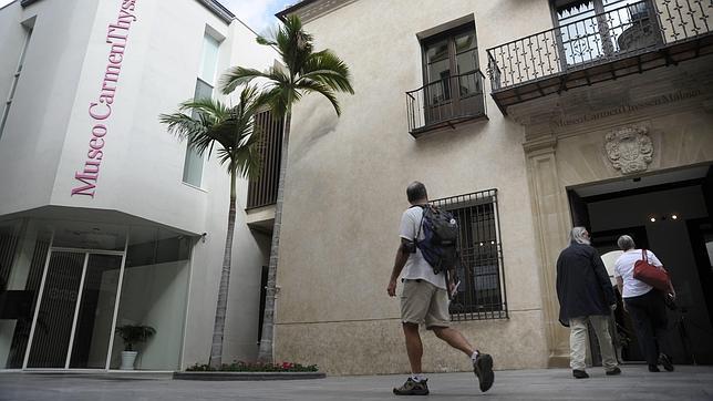 Exterior del Museo Carmen Thyssen, en Málaga