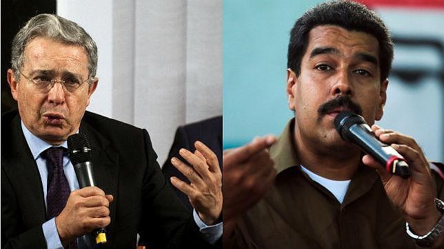 Uribe, a la izquierda, acusado de planear un magnicidio otrora contra Chávez, ahora contra su pupilo político