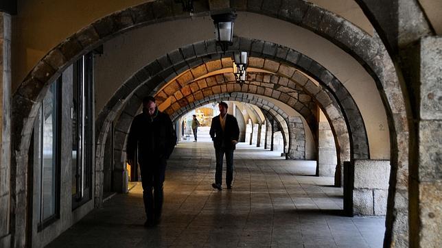 Los soportales del barrio del Mercadal