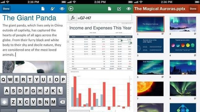 Microsoft lanza la «app» Office Mobile en iOS