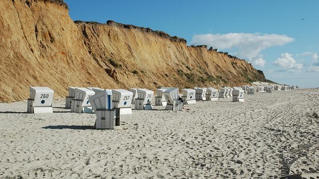 La playa de Sylt (en la foto) y un vídeo con el espectáculo de los paisajes de la zona