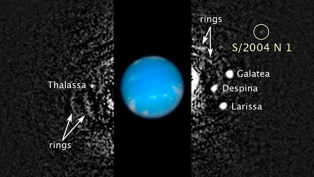 El Hubble descubre una nueva luna en Neptuno