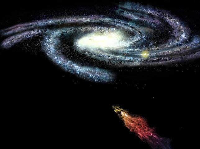 Así es la nube de gas gigante que chocará contra nuestra galaxia