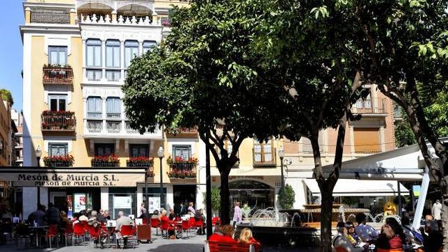 La plaza del las Flores es un lugar ideal para comer