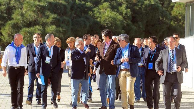 Imagen de Rus a su llegada a la intermunicipal del PP celebrada el pasado fin de semana