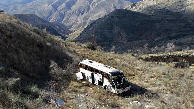 Imagen del autobús siniestrado en Buñol el pasado marzo