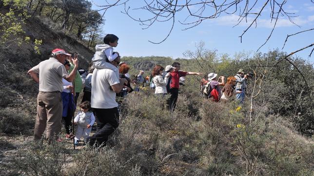 Observación de Bonaval desde un sendero cercano a las buitreras para poder distinguir con claridad su estructura