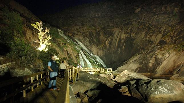 Imagen de archivo de la zona de Ézaro, donde fueron rescatados los barranquistas