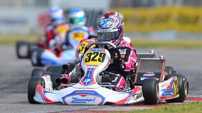 La joven piloto valenciana Marta García en plena carrera
