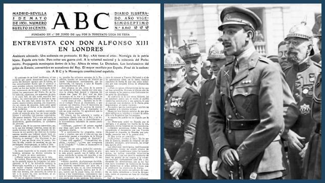 La histórica entrevista de ABC a Alfonso XIII tras dejar de ser Rey