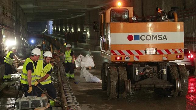 Las obras en la estación Parc Logístic