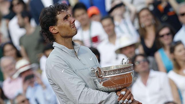Resultado de imagen de rafa nadal emocionado