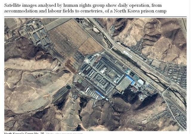 Un satélite muestra imágenes del interior de un campo de prisioneros de Corea del Norte