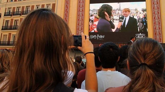Pantallas gigantes en Callao para seguir en directo la proclamación de Felipe VI