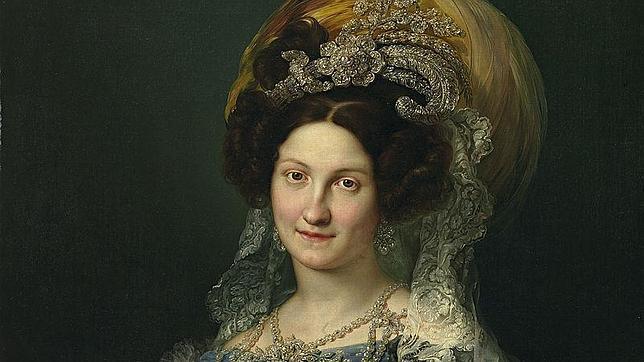 Retrato de la Reina María Cristina de Borbón, por Vicente López Portaña