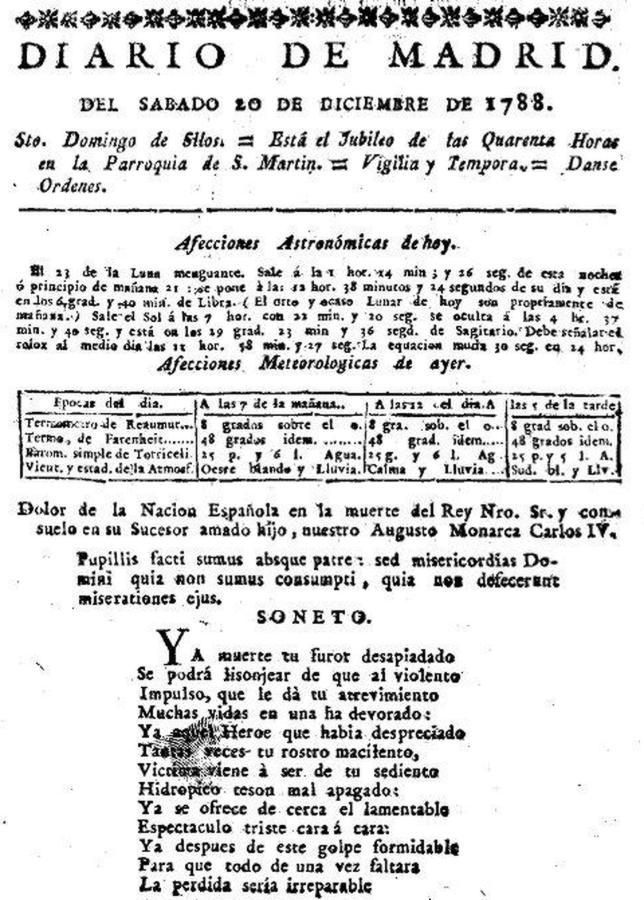 Las portadas que anunciaron a los Reyes de España desde 1788