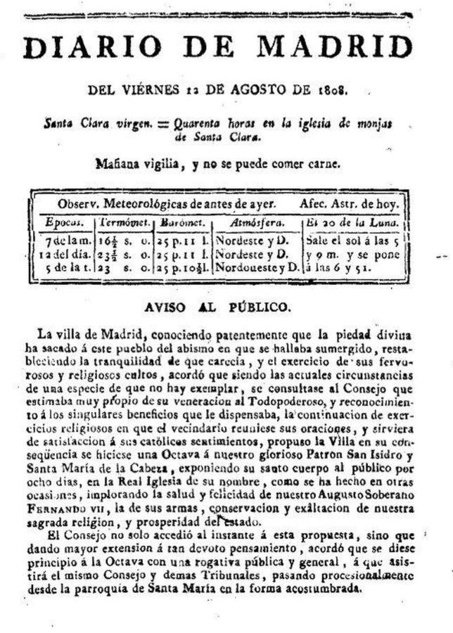 Las portadas que anunciaron a los Reyes de España desde 1788