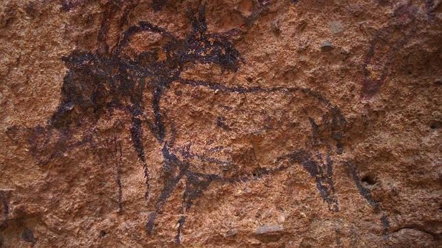 Pintura rupestre en Minateda (Hellín)