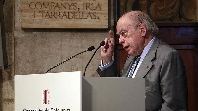 El expresidente de la Generalitat, Jordi Pujol, durante su intervención en un acto institucional