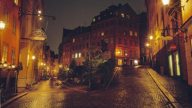 Las calles de la ciudad vieja de Estocolmo