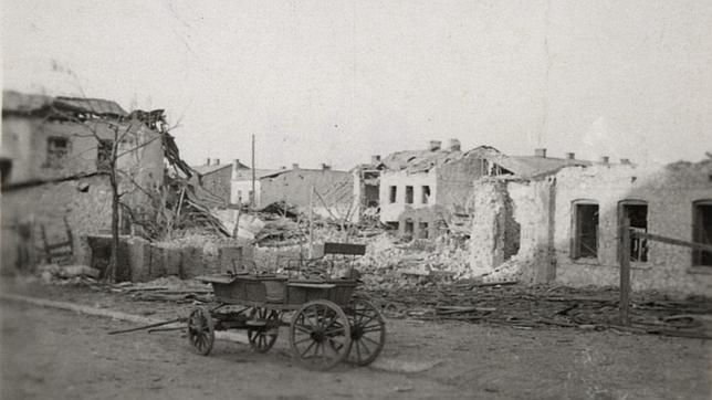Las calles de Polonia destruidas