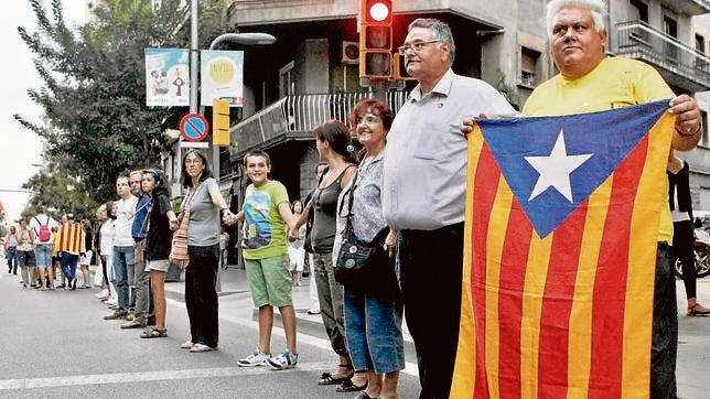 Imagen de archivo de una protesta independentista