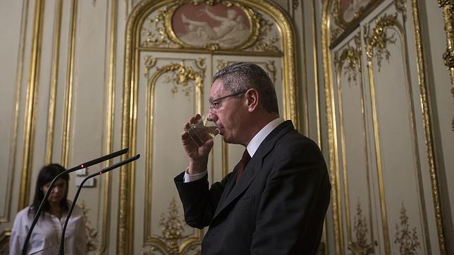 Alberto Ruiz Gallardón durante su comparecencia