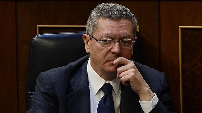 Alberto Ruiz-Gallardón, en el Congreso