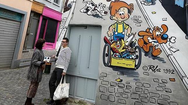 Los dibujos de Roba, en las calles de Bruselas