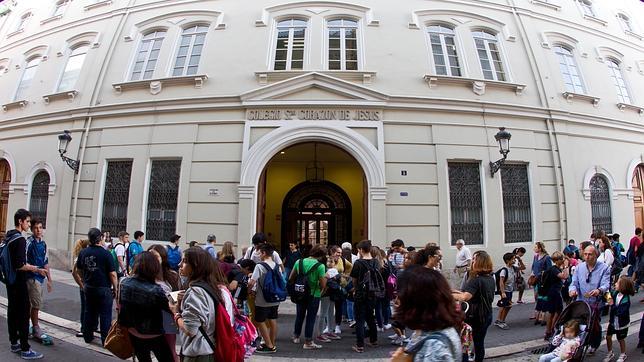 Imagen tomada este martes en un colegio católico de la ciudad de Valencia