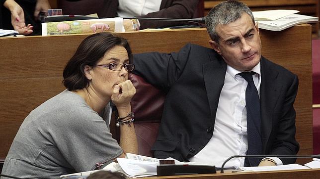 Yolanda García y Ricardo Costa, en las Cortes en una imagen de archivo