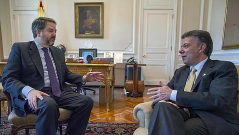 Juan Manuel Santos, presidente de Colombia: «España es el modelo para modernizar mi país» Juan Manuel Santos, presidente de Colombia: «España es el modelo para modernizar mi país»