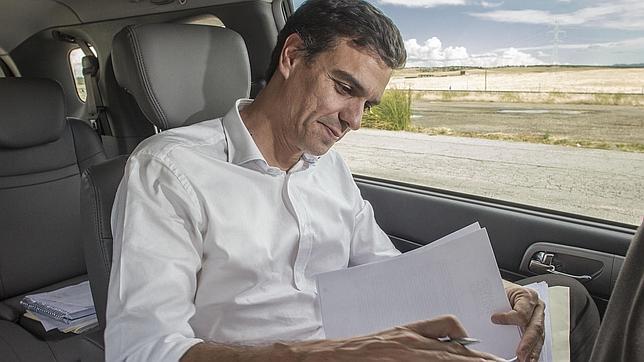 Pedro Sánchez, en campaña. Archivo