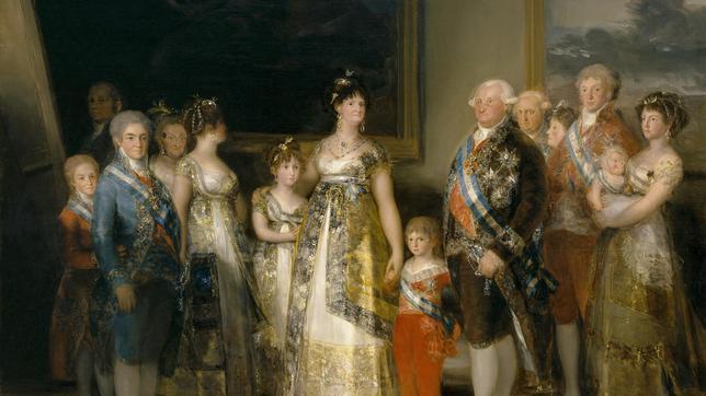 Carlos IV, junto a su familia