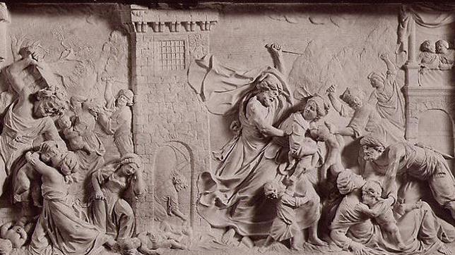 «La Masacre de los inocentes», obra de Dionigi Bussola, ubicada en la Capilla de San José, en la Cartuja de Pavía