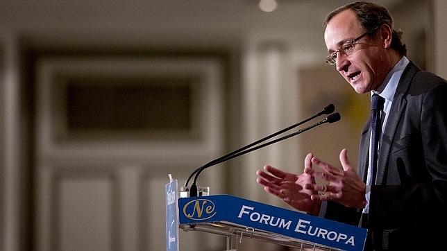 El ministro de Sanidad y Servicios Sociales, Alfonso Alonso, en un desayuno informativo el jueves en Madrid