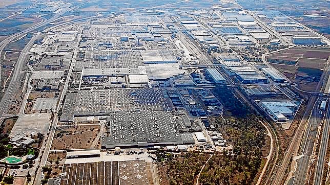Vista aérea de las instalaciones de Ford en Almussafes
