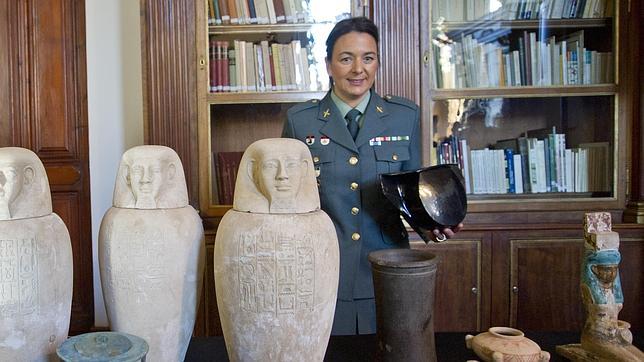 Varias de las piezas que ha recuperado la Guardia Civil