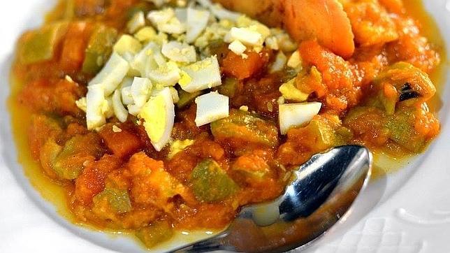 Alboronía, una preparación con berenjenas y calabaza de la provincia de Sevilla