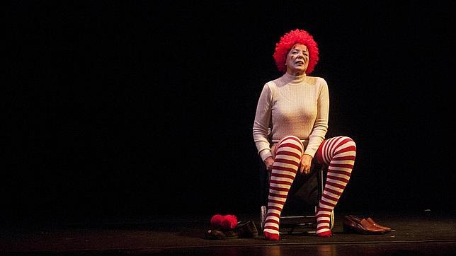 Nuria Gallardo, en la obra «Recortes»