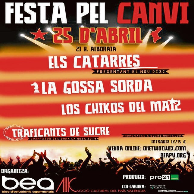 Imagen del cartel del concierto en el que colabora la Universidad de Valencia