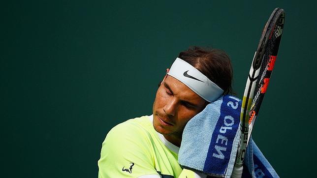 Rafael Nadal, durante su partido contra Donald Young